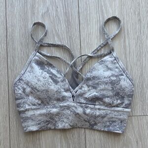 Lululemon Athletica Marble Expand Your Limits Sports Bra Nulu